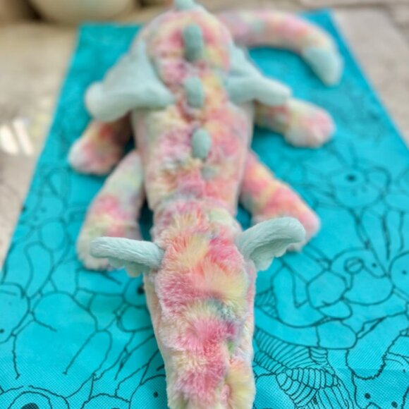 Jellycat Lazulia Rainbow Dragon Limited Rare Edition Large 50cm NWT and Dust Bag - Picture 5 of 8